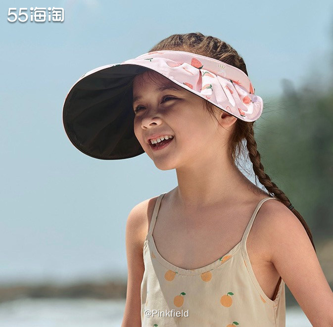 🌸之前在路上看到有小朋友戴的贝壳帽粉粉的特别好看，还可以收