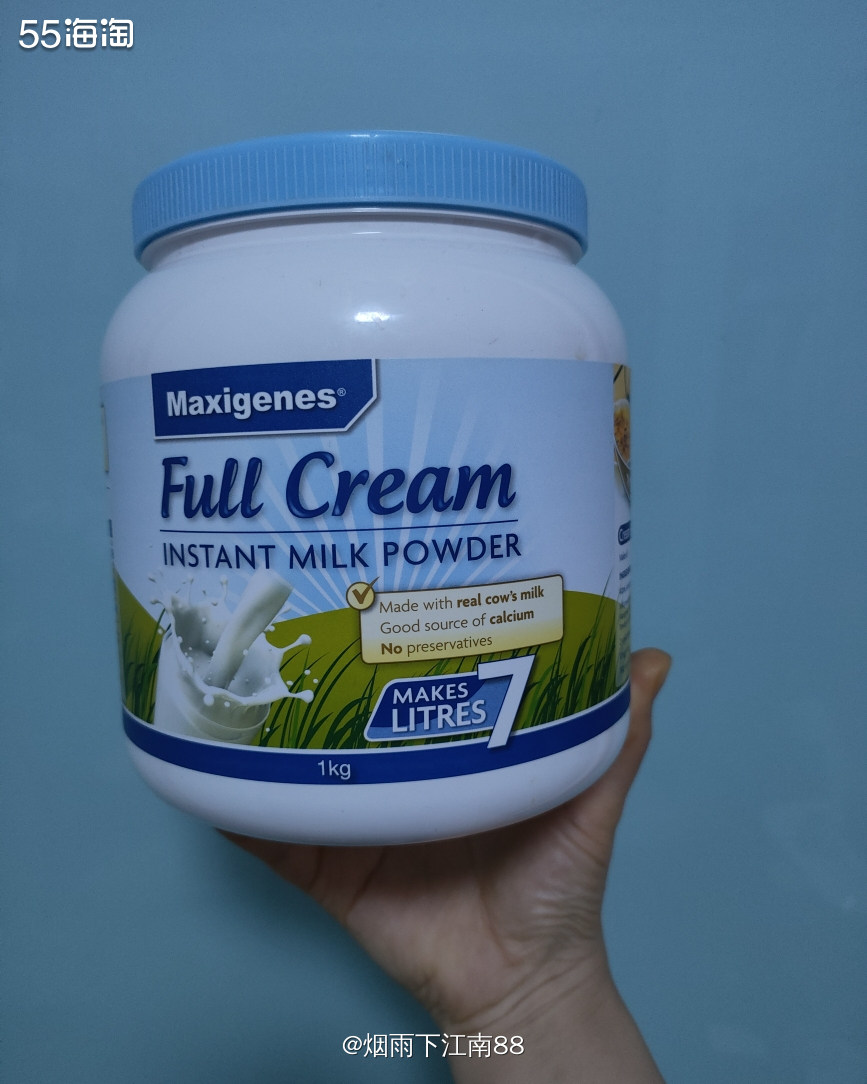 美可卓蓝胖子奶粉一罐1kg，超大一罐奶粉可以用好久了，我每次