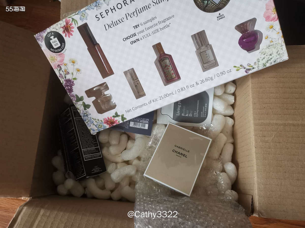 转运国际第58单完美收货，两次的香水礼盒都好大！上次的又大又