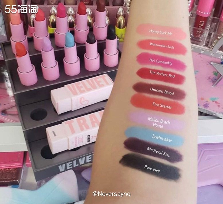 🥱jeffree Star欧美系口红套装，怎么夸张怎么来 