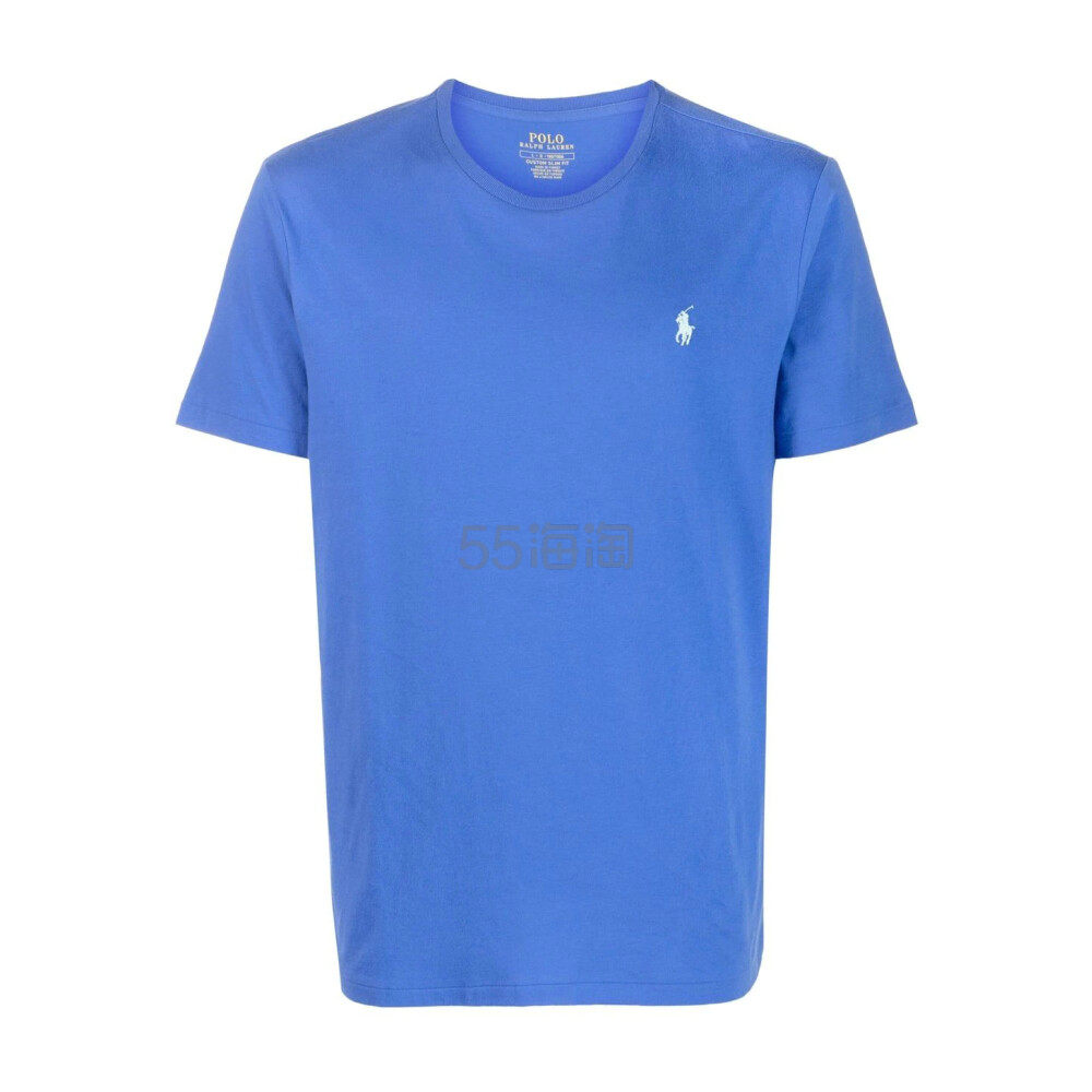【23年春夏新品】POLO RALPH LAUREN 男士小马logo蓝色圆领半袖T恤