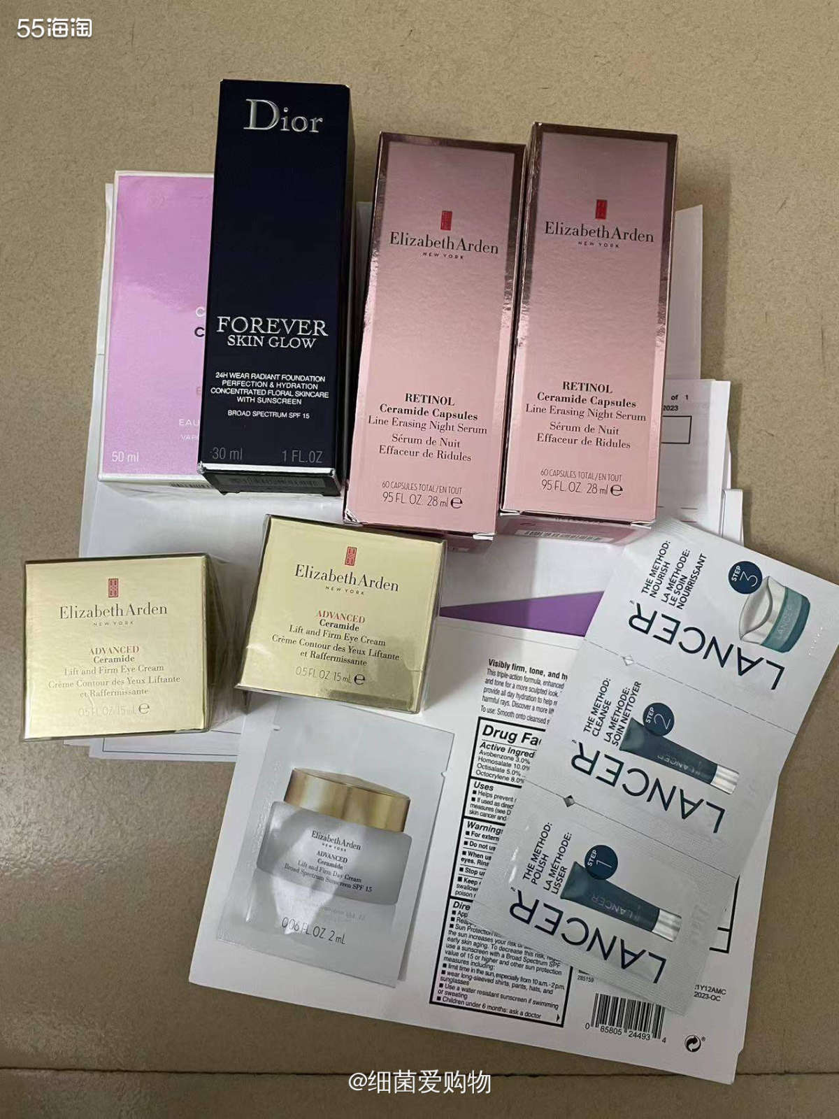 雅顿这单是比较闹心的，因为订单是粉胶90粒x2被分成了60粒