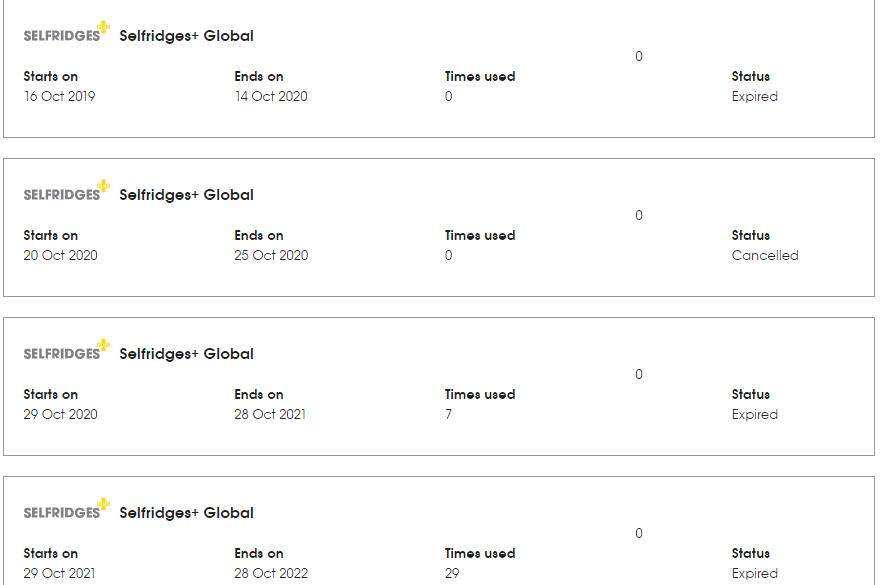 从2016年开始在Selfridges购物，一开始不能支付宝