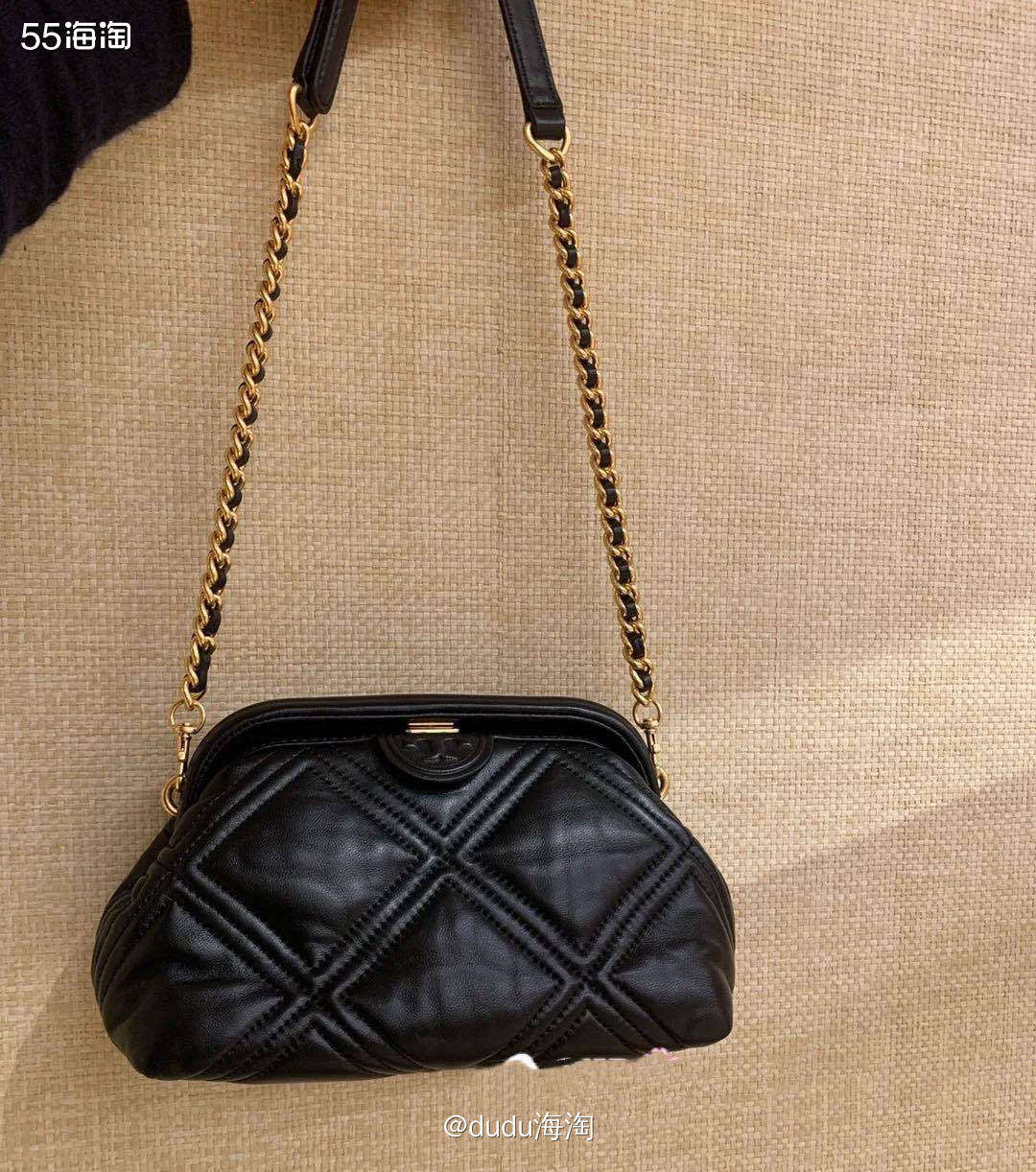 💓给大家安利一款包包，TB Fleming黑色云朵包，它采