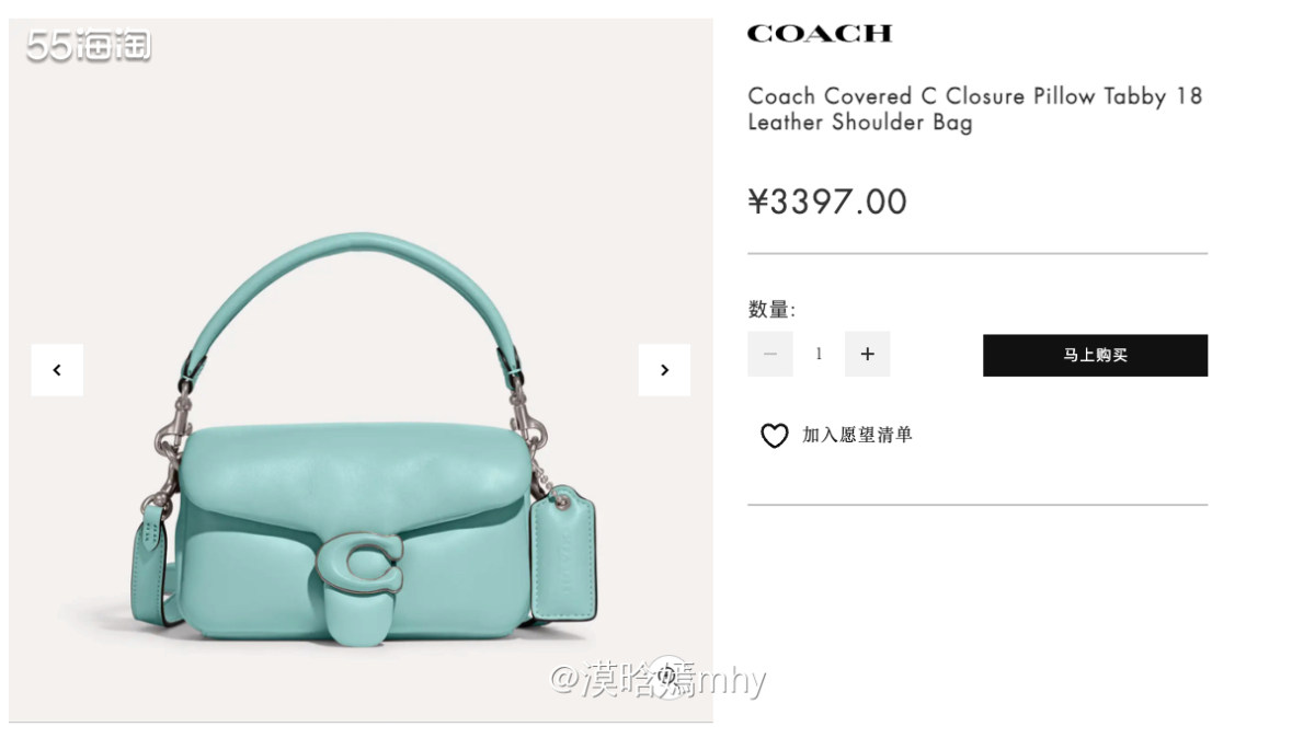 💐在MYBAG上逛街，COACH好看的包包有点看不过来，种