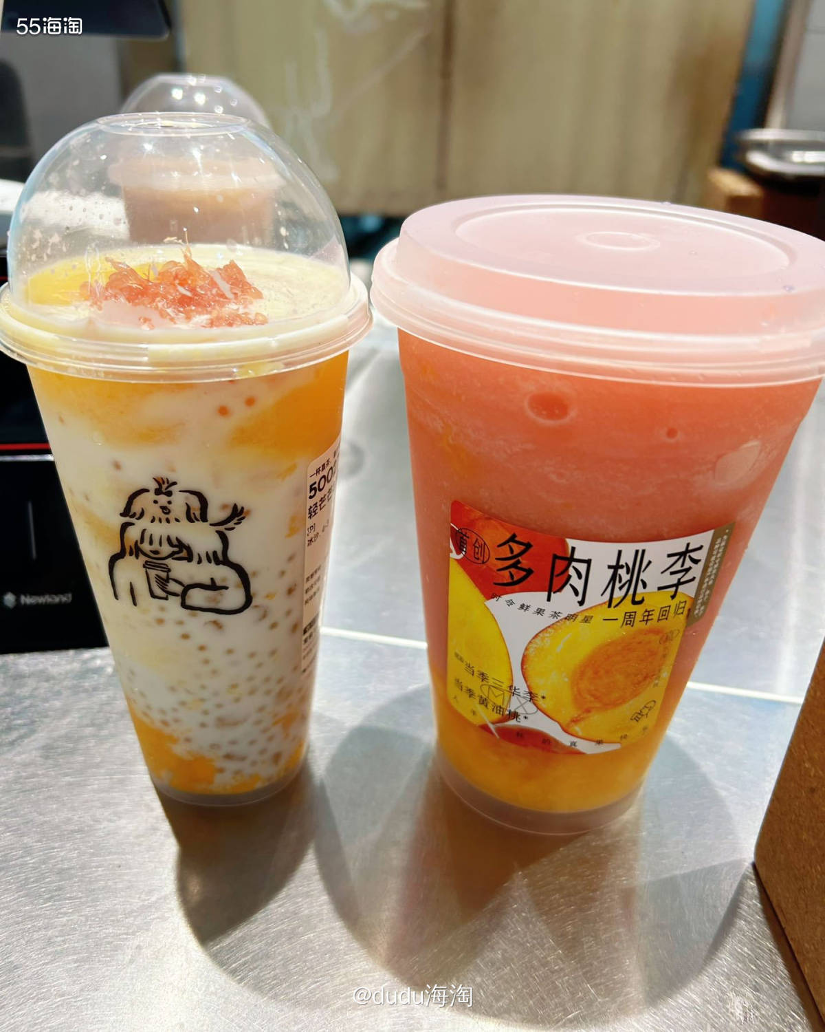 💓昨天傍晚和队友出去遛娃，回来的路上经过一家喜茶店，队友说