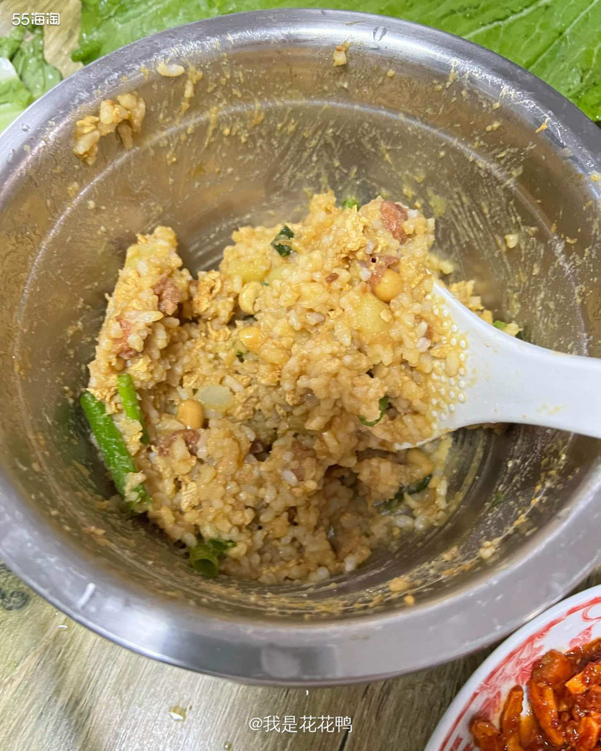 ❤️昨天老杨在家，又是不用我做饭的一天，他也懒得动，就说做饭