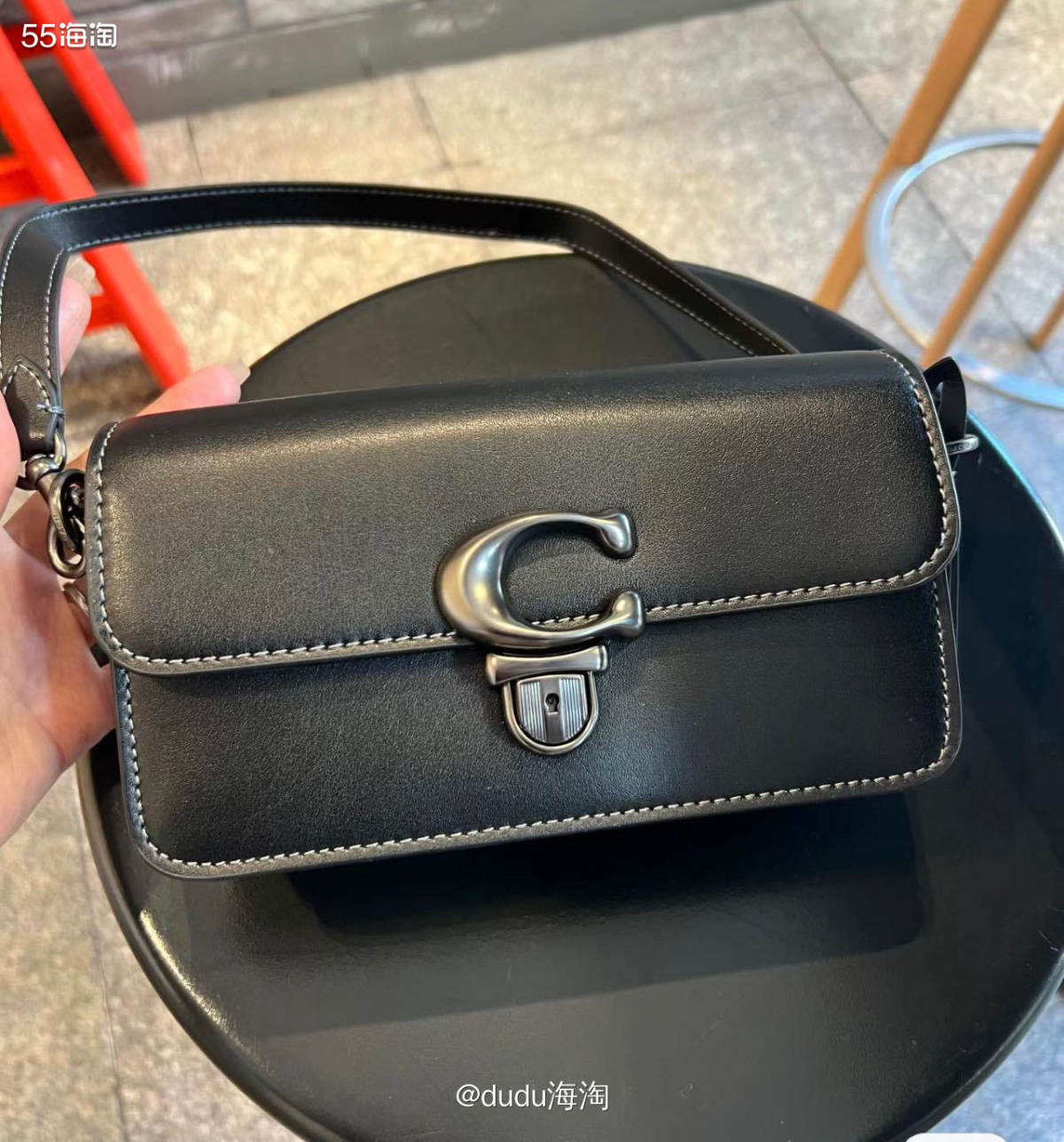 ❣️coach法棍包studio20黑色哑光皮与黑色五金的搭
