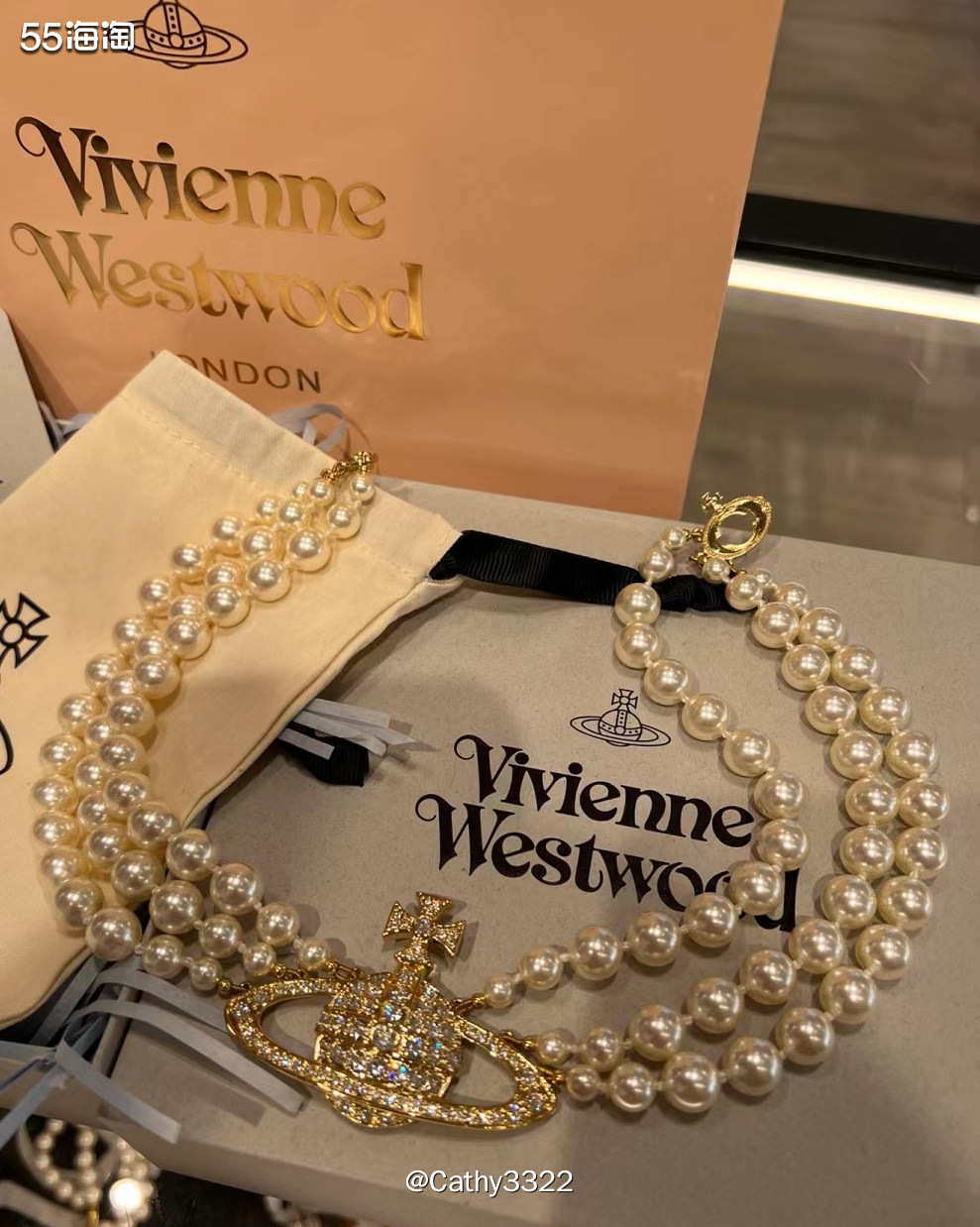 ♦️♦️viviennewestwood西太后三层人造珍珠土