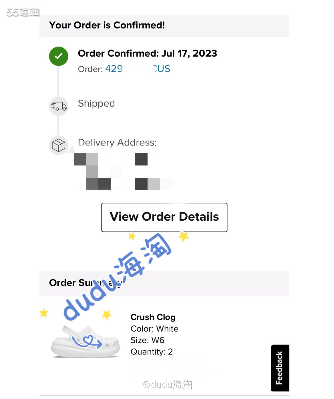 💦下单网站：crocs美国官网 💦下单时间：2023.0