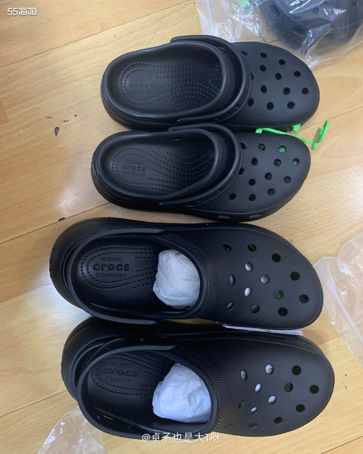 开箱产品:Crocs泡芙m7码 重量：1.0kg 转运：4P