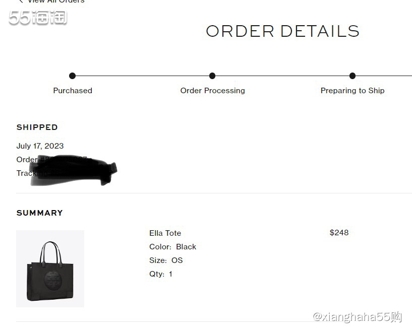 🔗下单网站：美国 Tory Burch 官网 🕰️下单时