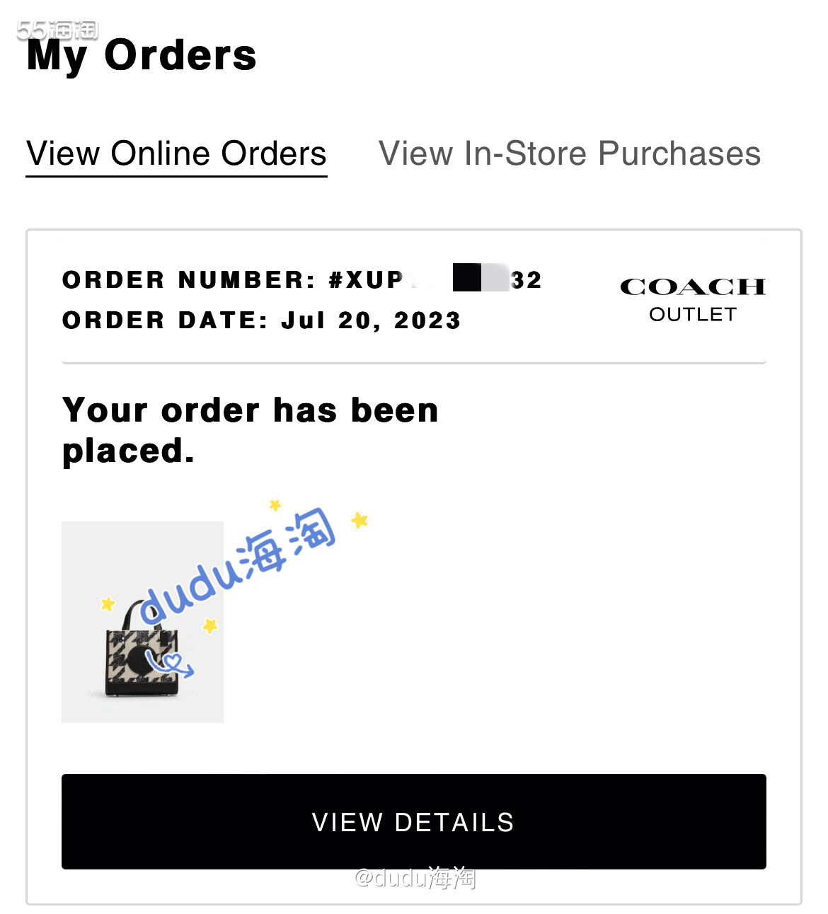 💦下单网站：coach outlet美国官网 💦下单时间