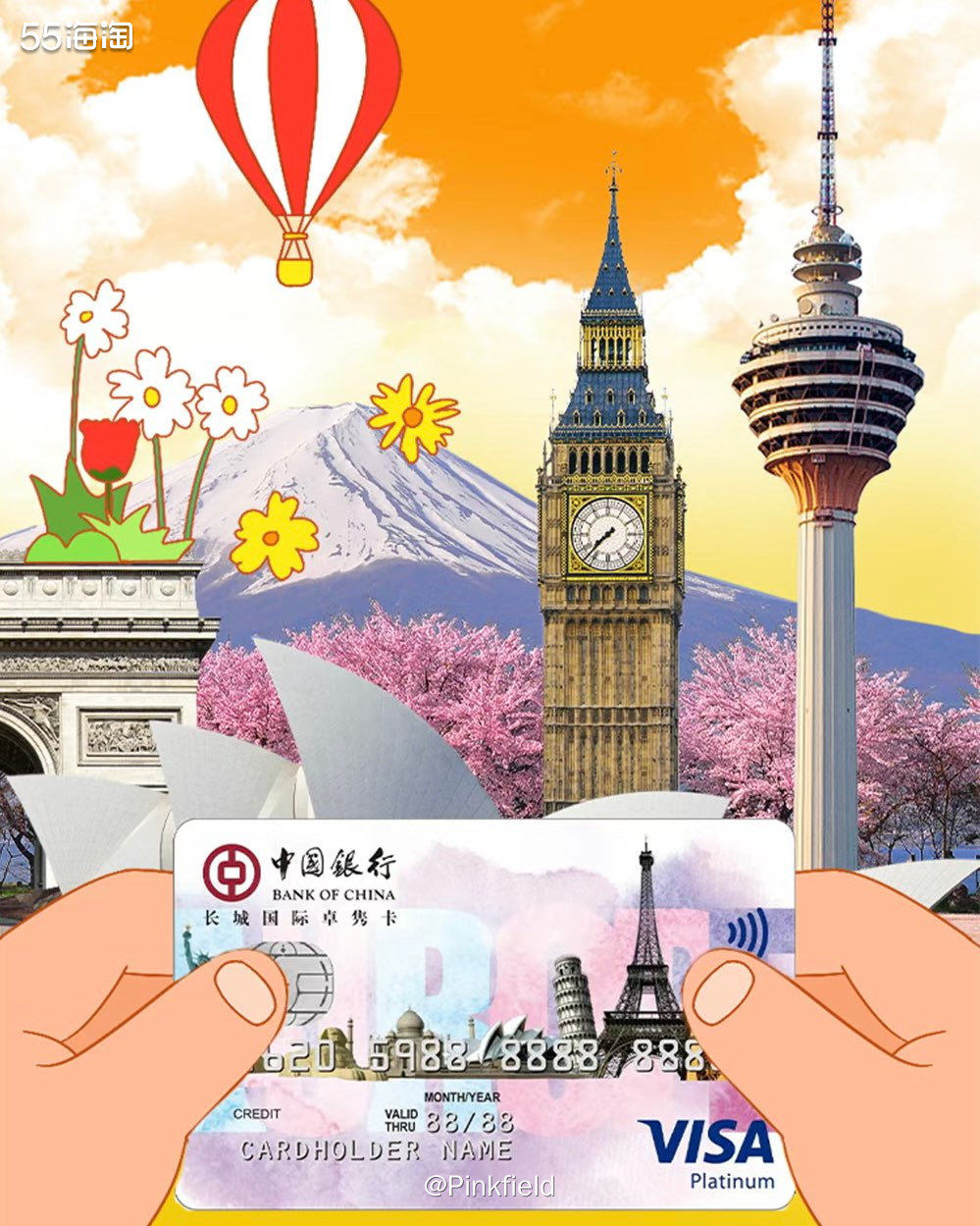 💳中国银行今年的境外消费反现活动还挺丰富的，除了笔笔反1%