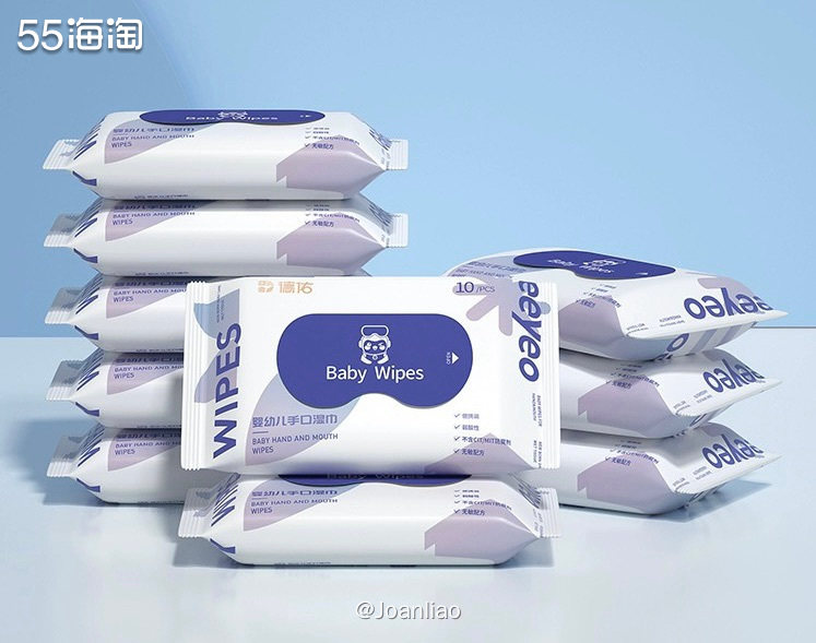 之前用的维达迷你湿纸巾用完了，刚好看到德祐婴儿湿巾有U先试用
