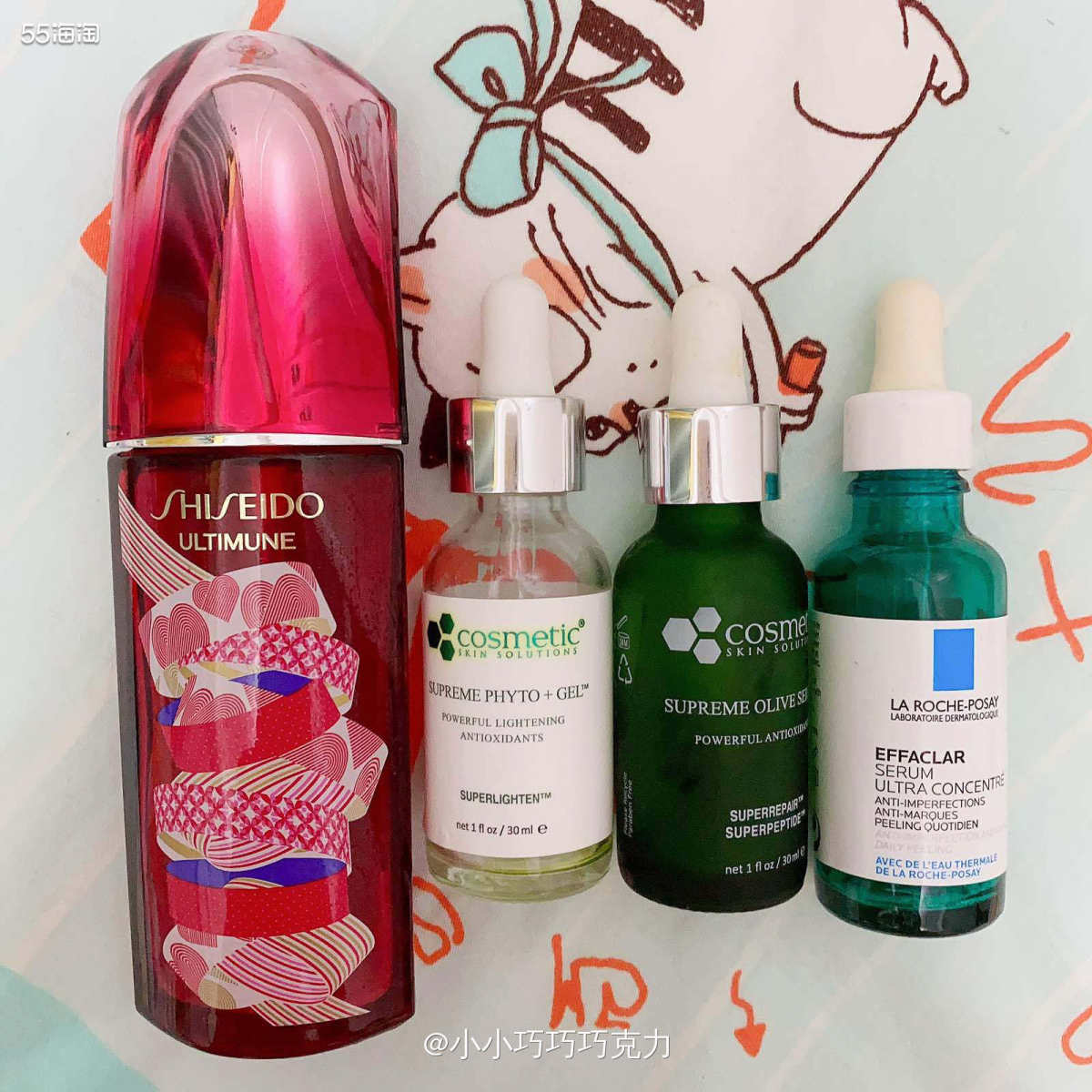 这几款精华都是去年买的，有的去年就在用，有的今年新开的，终于