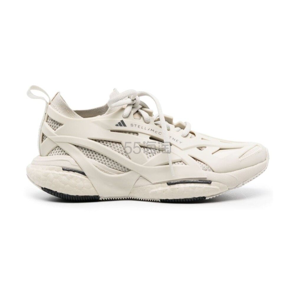 【23年秋冬新品】adidas by Stella McCartney Solarglide 女士灰色系带运动鞋老爹鞋