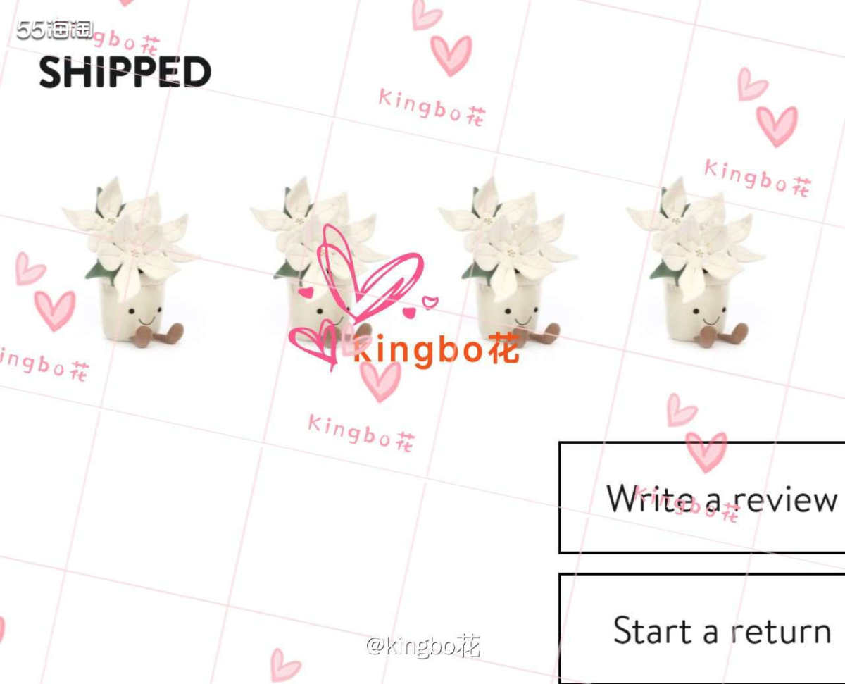 剁手jellycat一品红，盆栽那么可爱要买买买  大概是抱