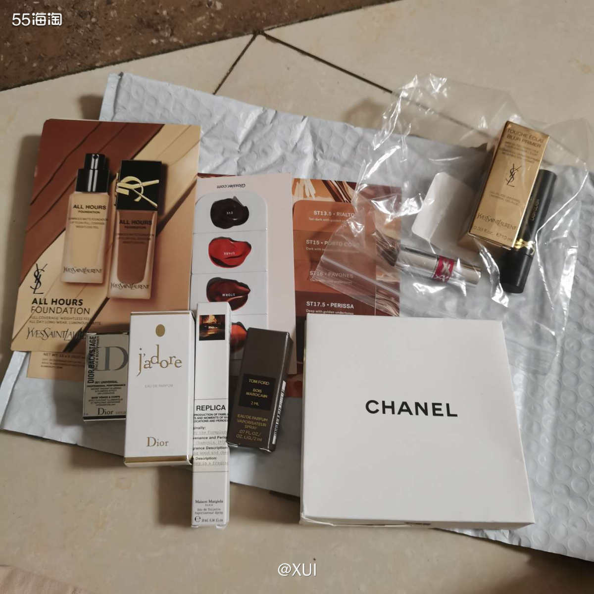 之前在nd买的东西剩下了一点小样在仓库里面，然后之前丝芙兰用