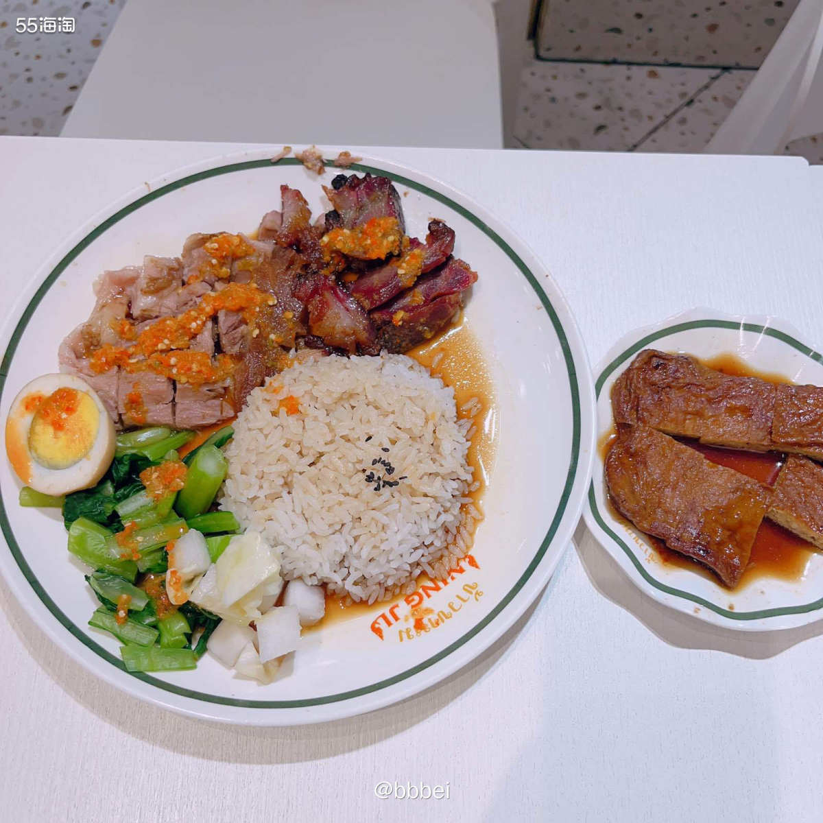 🌼猪脚饭 🍃 耙耙猪脚Q十入味卤蛋+爽口蔬菜 🍃猪脚的