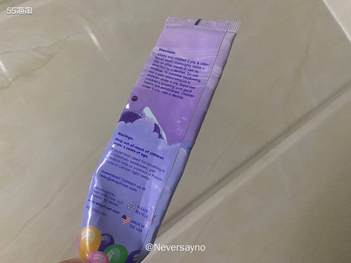 📦空瓶的美国SNOW儿童牙膏，女儿还挺喜欢的  ▪️空瓶好