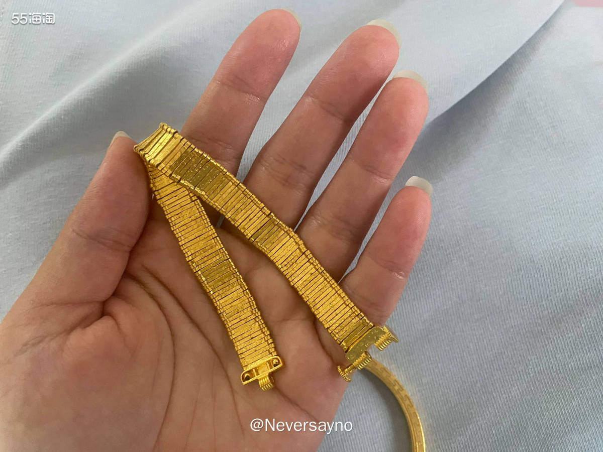 🖤淘宝首次购买定制款黄金手链，成品是我喜欢的款式  ▪️前