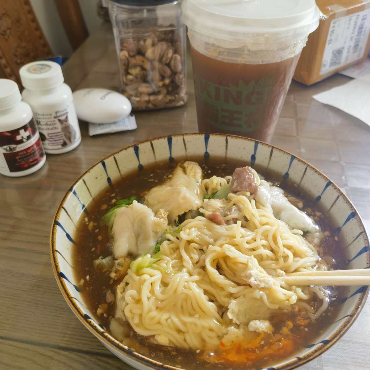 这一顿也是炸糖的一顿 控糖的反面教材  普宁肠粉叠加柠檬茶 
