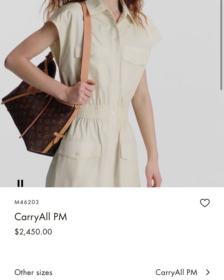 LV carryall官网有货，国内爆款专柜缺货的美国都有货