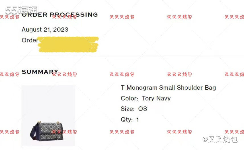 👍网站：Tory Burch美国官网； 😼下单日期：8月