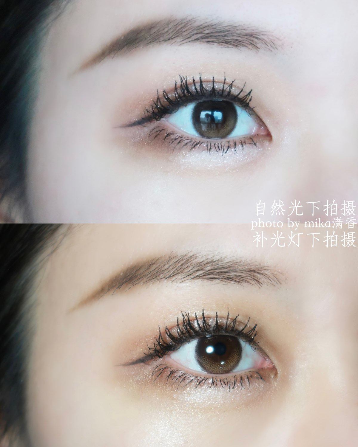 不对称款是真的上镜 和眼妆完美结合 那种灵动的感觉是金粉款无