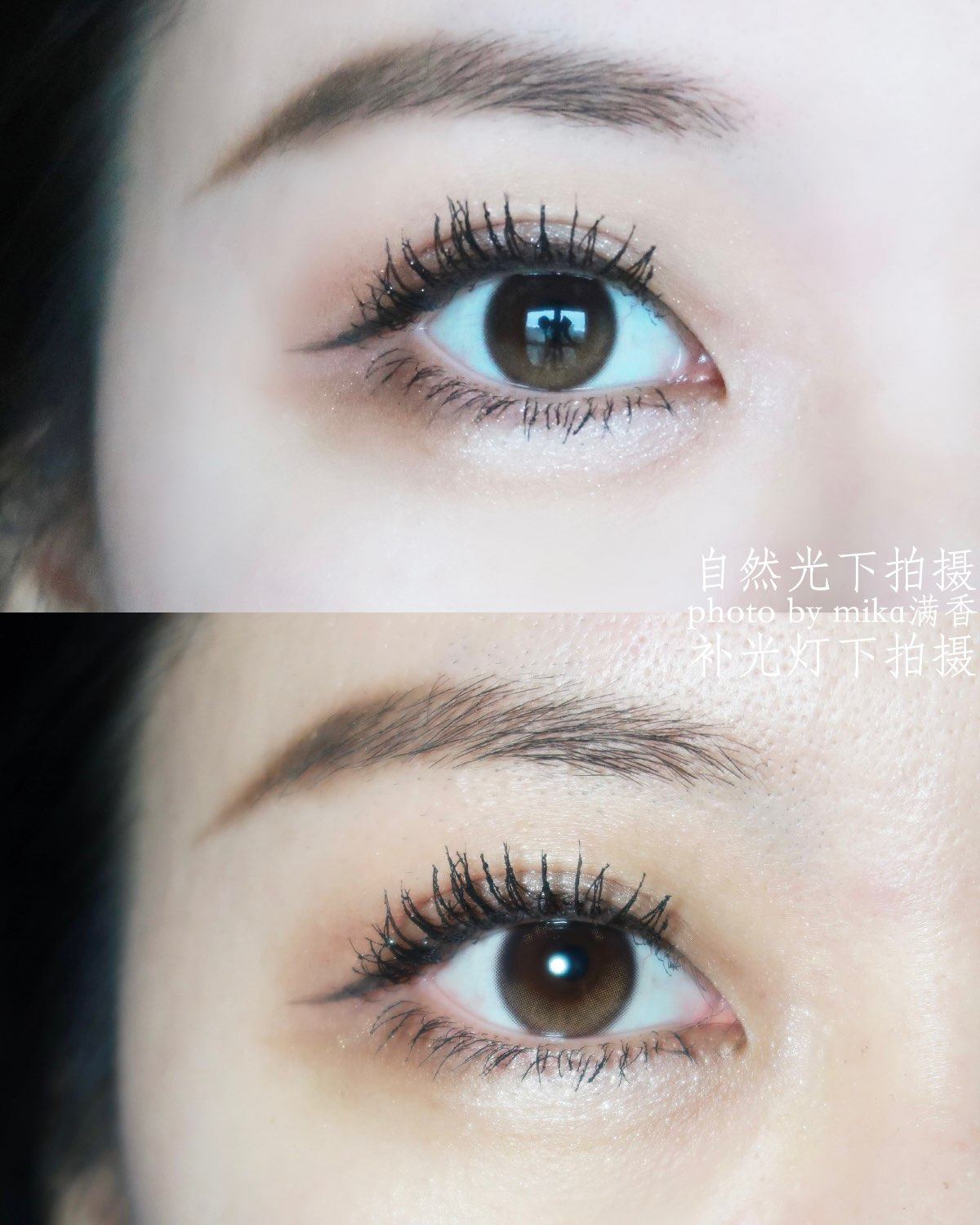 不对称款是真的上镜 和眼妆完美结合 那种灵动的感觉是金粉款无