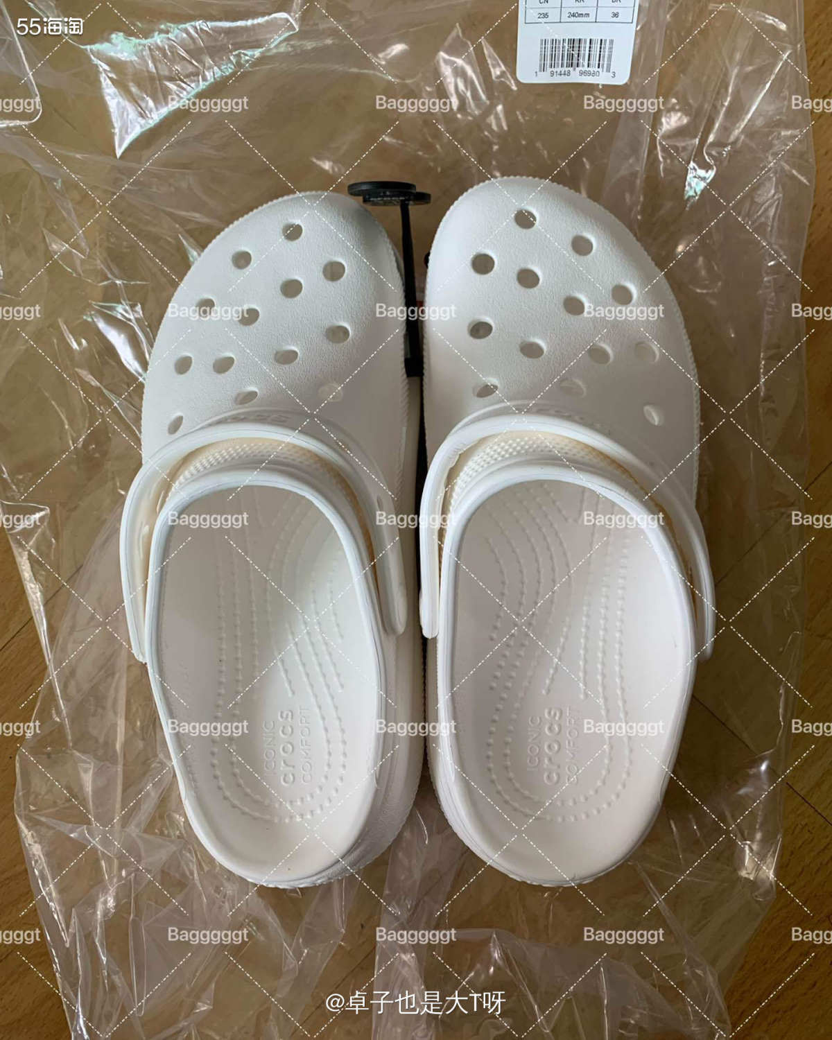 开箱产品:1双Crocs萌萌J5 转运：转运四方 重量：0.