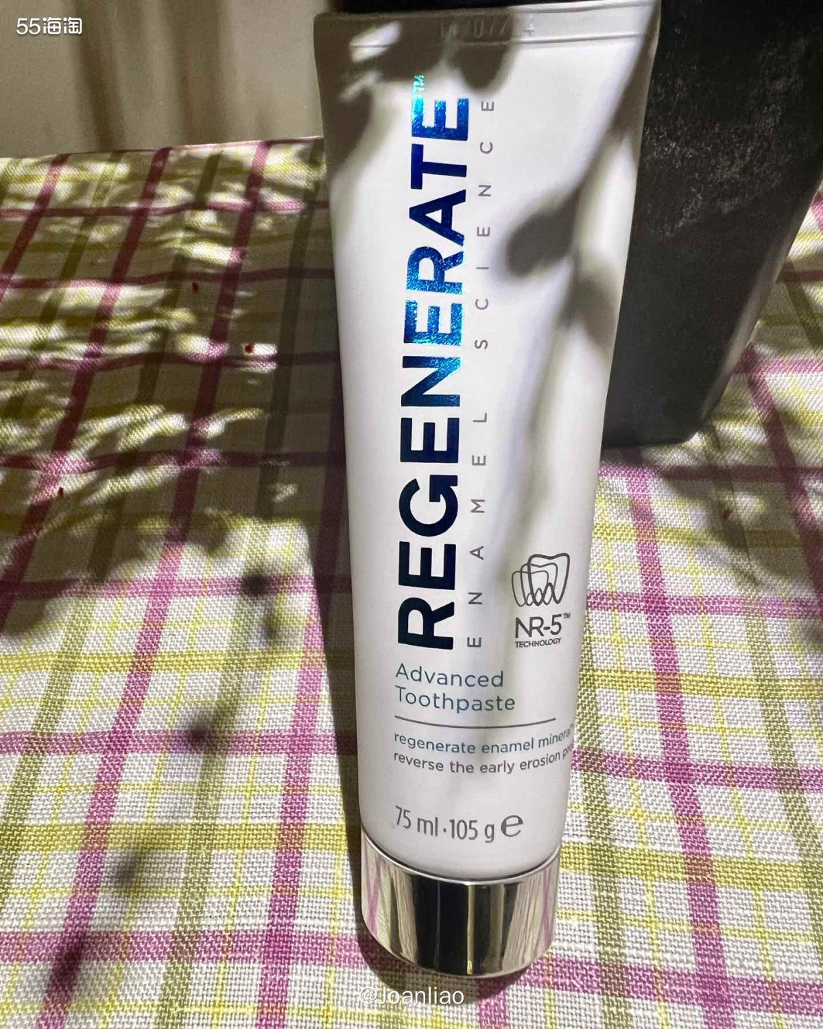 Regenerate修复牙膏，是采用NR-5技术的牙科护理品