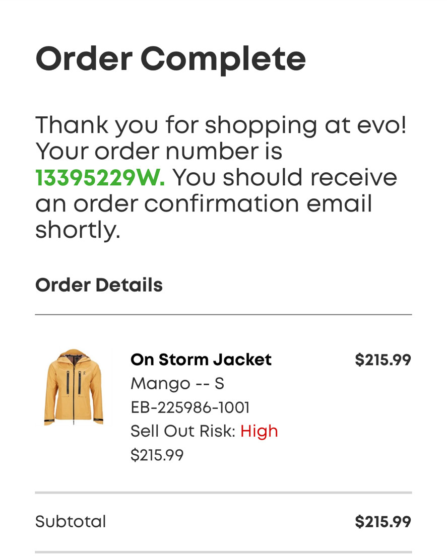 On昂跑 Strom Jacket户外冲锋衣 🏂产品品牌: