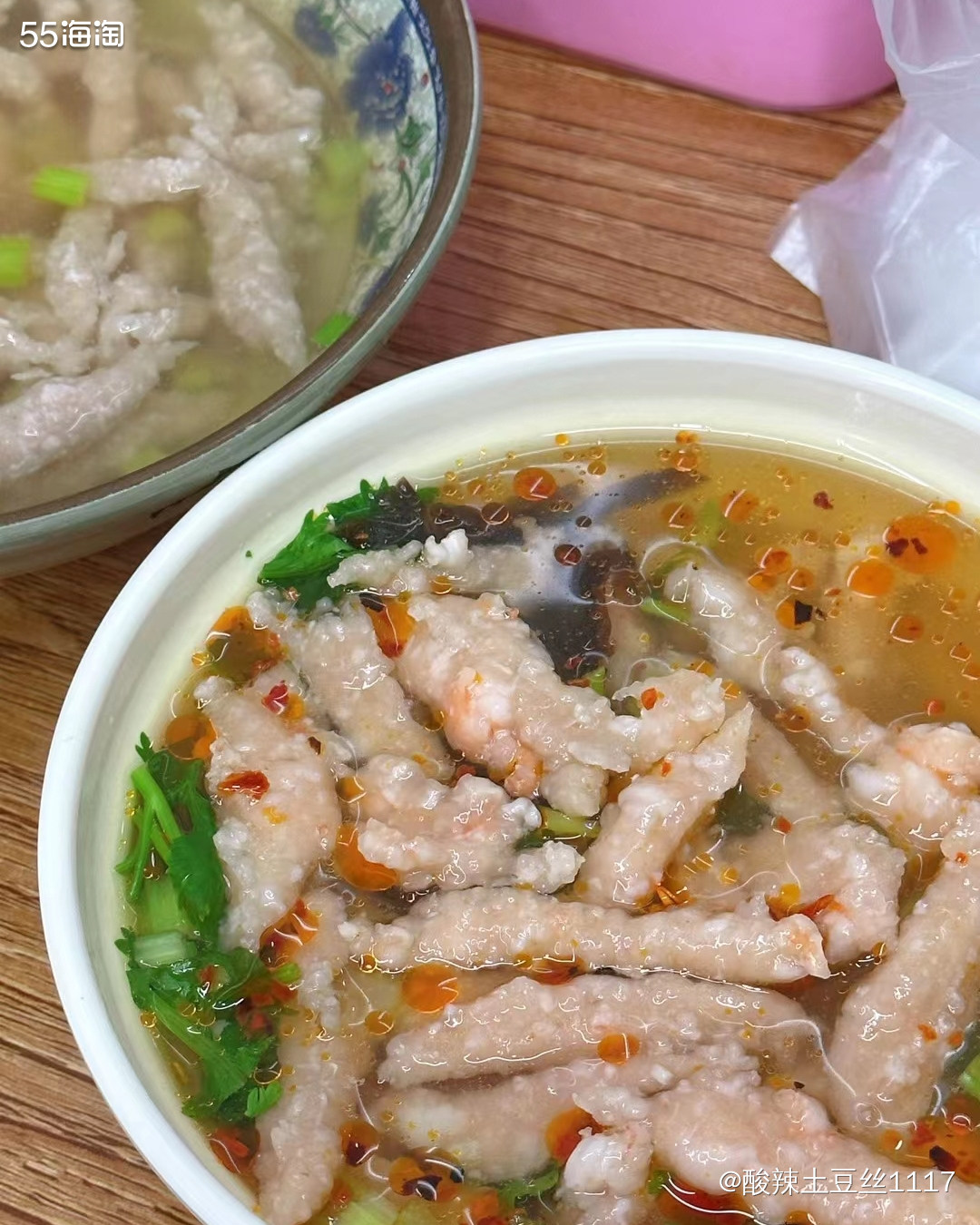 这个是自己去菜场切了猪肉，自己做的，没想到吧，真的是有点厉害