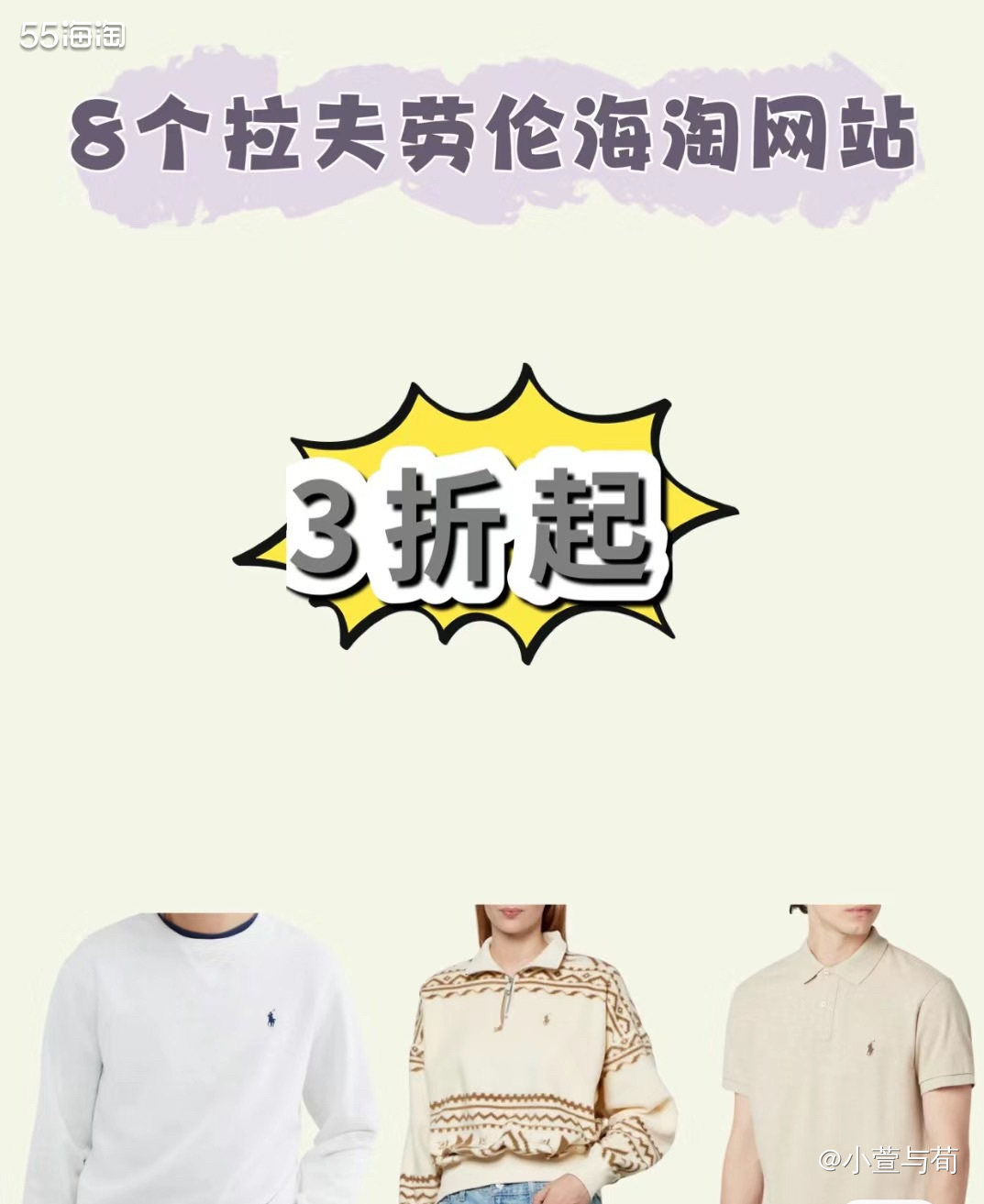 拉夫劳伦是美国高端休闲服饰品牌，他家的Polo衫受到很多人的
