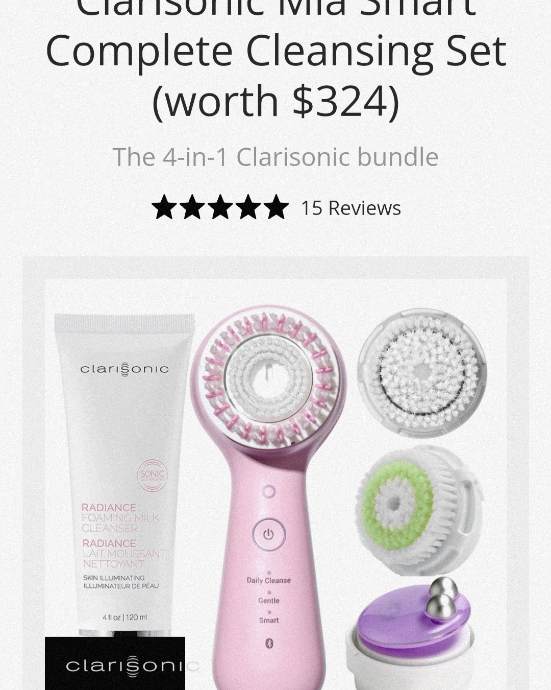 说起洁面仪可能除了luna就是科莱丽clarisonic家的