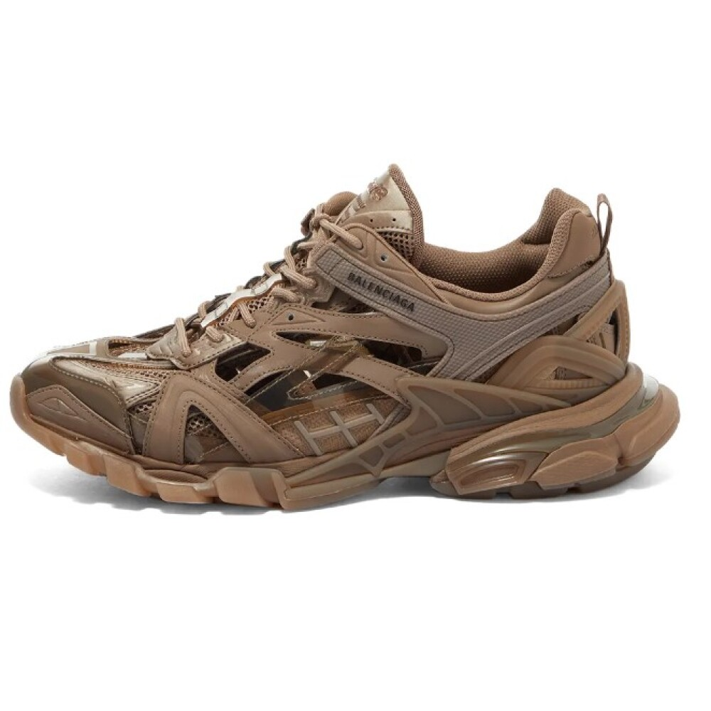 BALENCIAGA巴黎世家 Track 男女同款褐色系带运动鞋