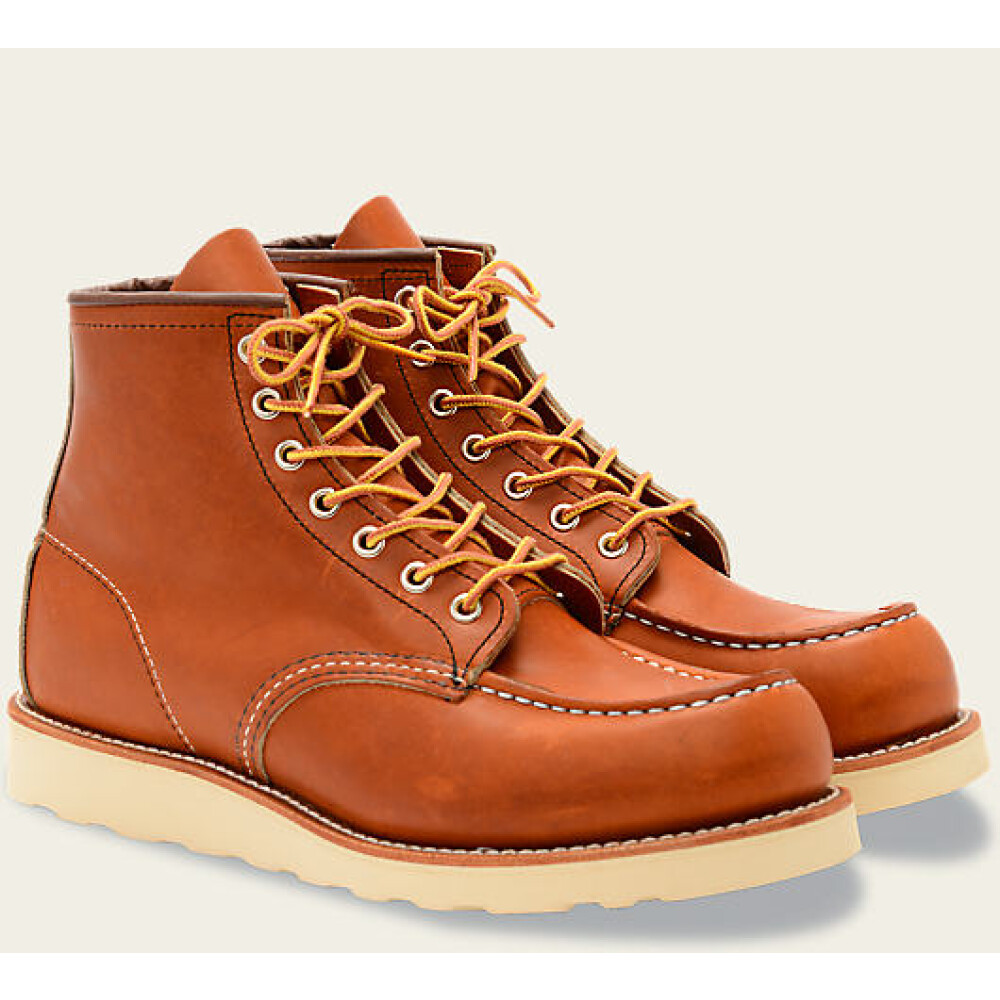 热卖单品】Red Wing Shoes红翼875 EE 男士棕色美式系带工装靴短靴,海淘