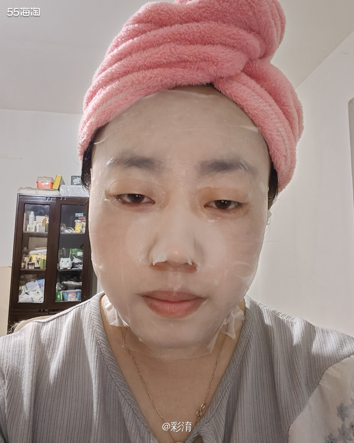逐本的这款不染茉莉白茶面膜是送的，我记得当时是买卸妆油的时候