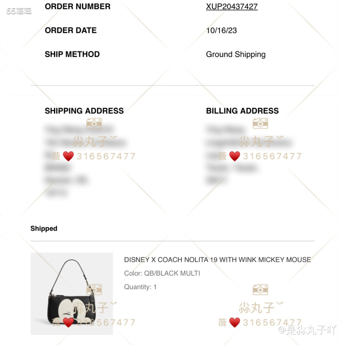 ❥购买网站： Coach Outlet ❥购买产品：迪士尼联