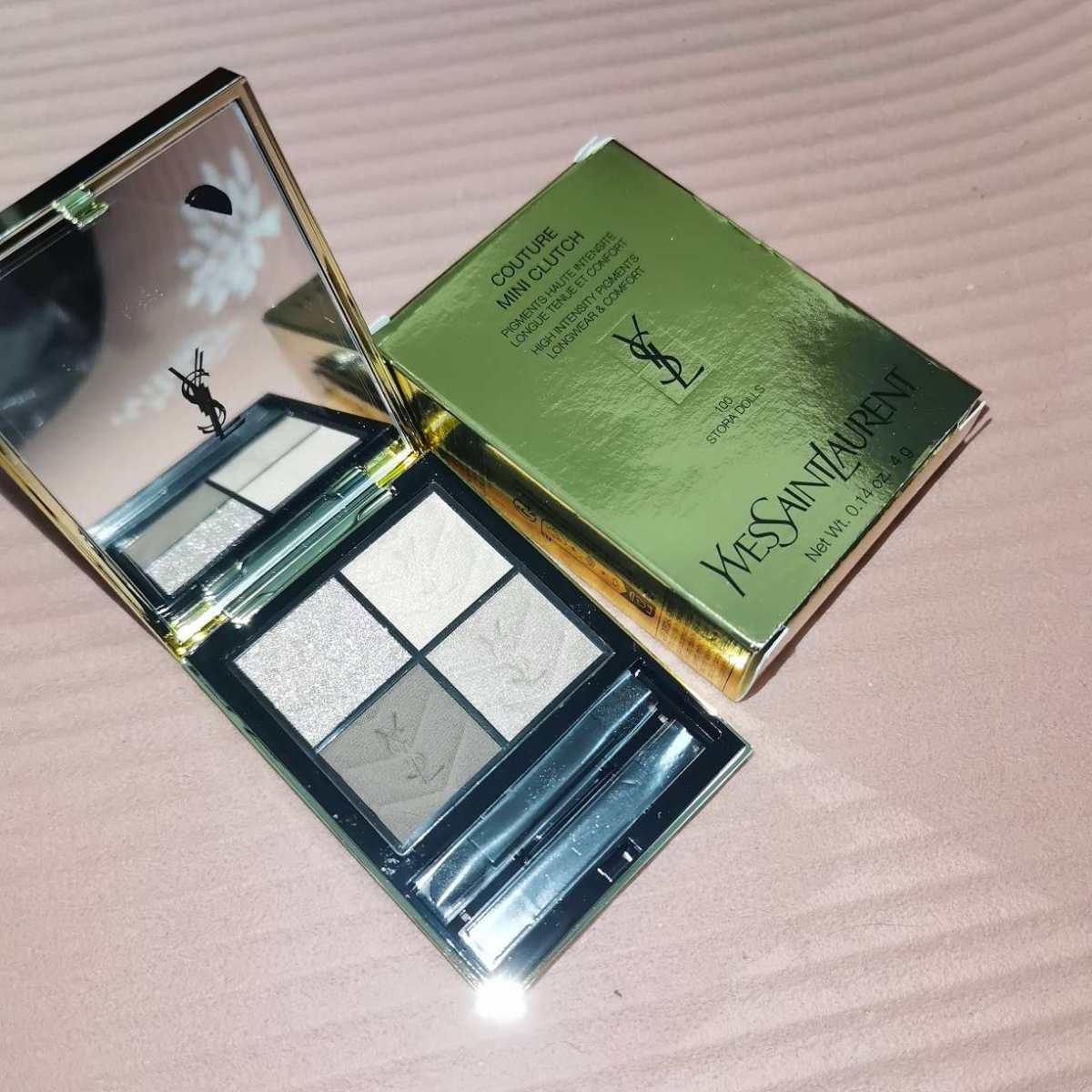 ☑开箱： ysl皮革眼影100，dior眼影669，dior