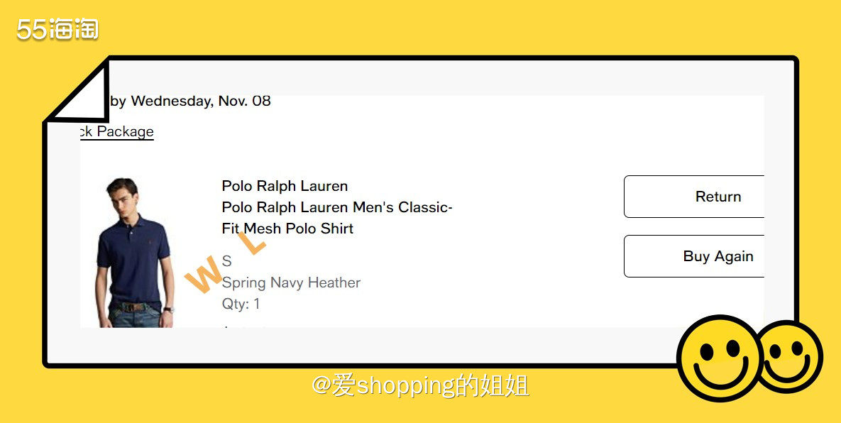 ⭕️下单网站：梅西官网 ⭕️购买产品：拉夫劳伦男士短袖pol