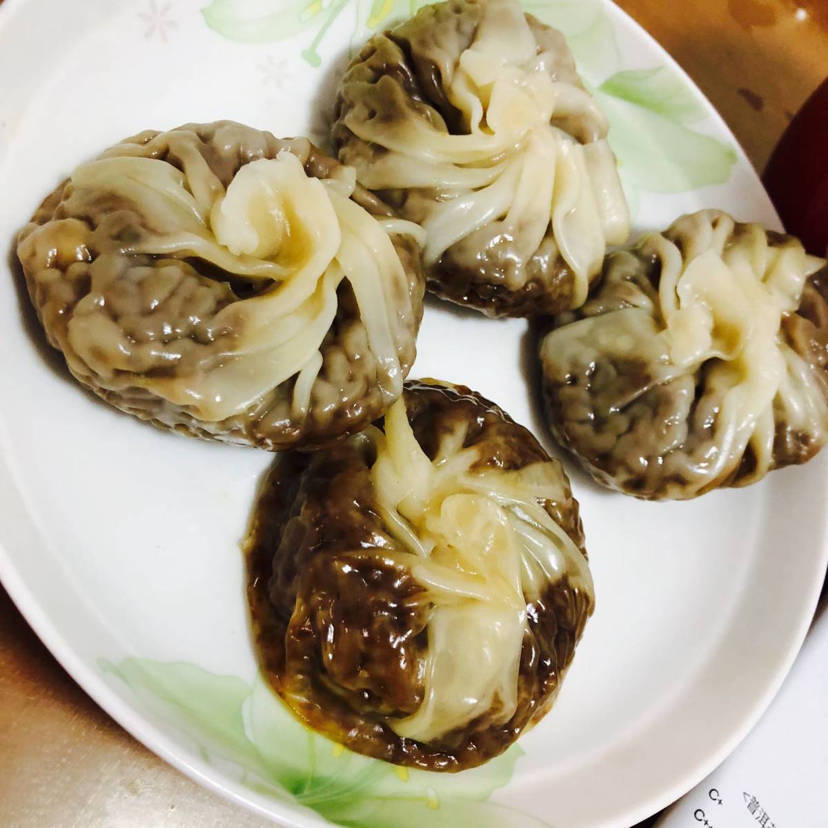 早上收到双十一李老头的一条狗烧卖！这个经常播没买过正好第一波
