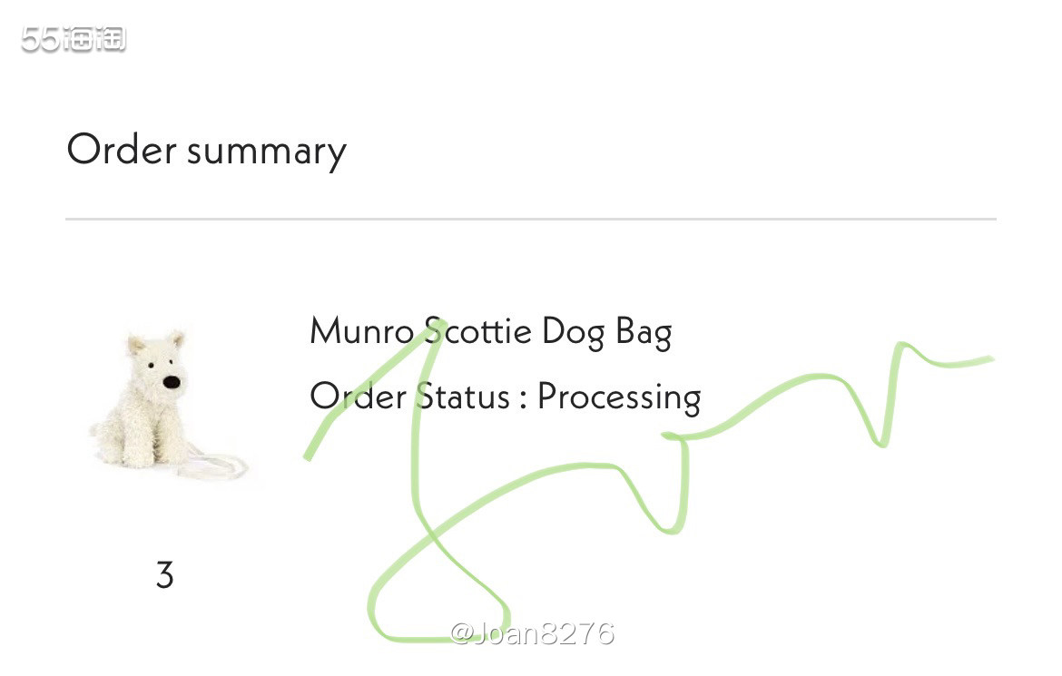 Jelltcat的这款西高地包包之前常常断货，最近都在咔咔补