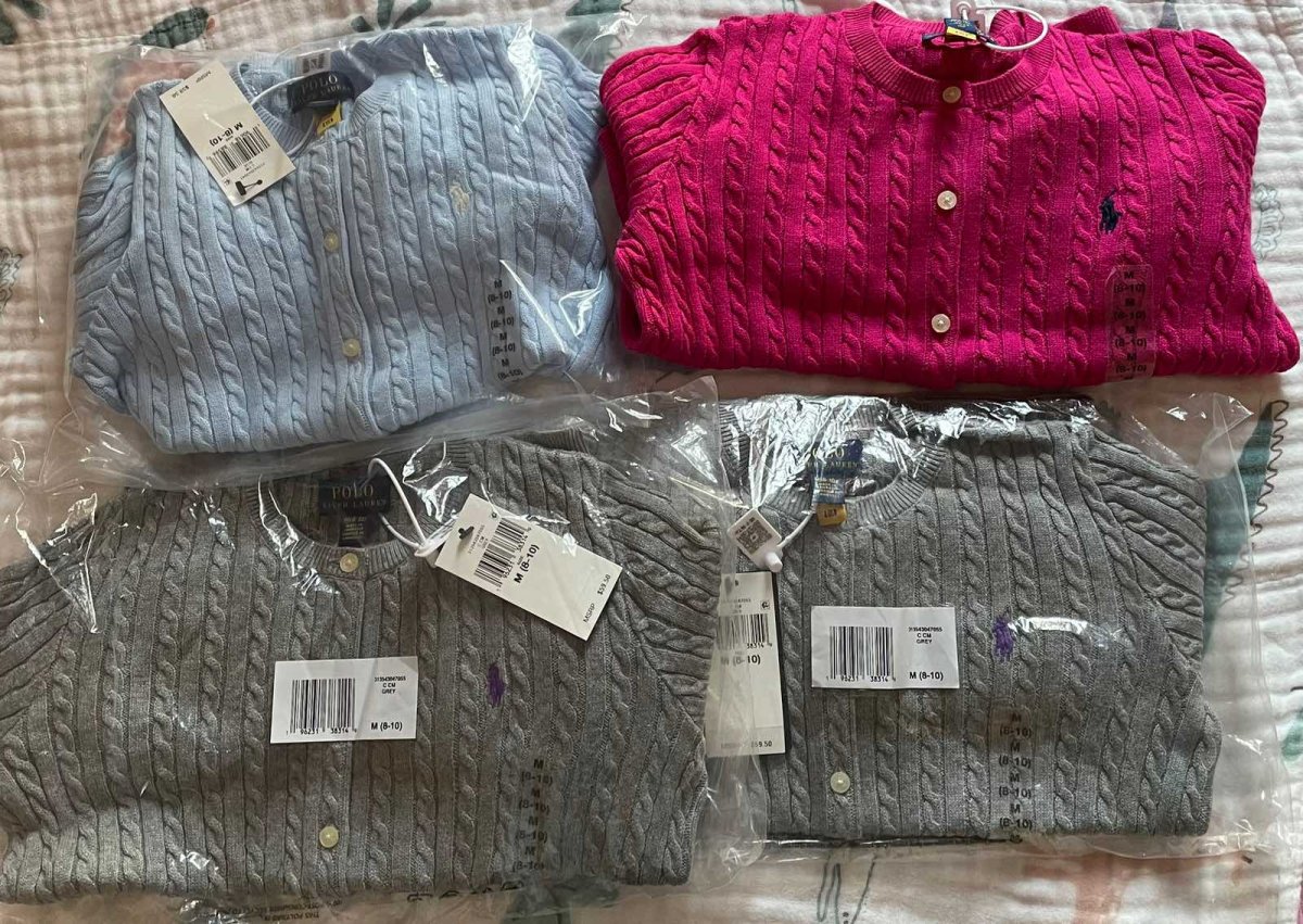 下单商城：belk 下单商品：拉夫劳伦大童针织开衫 支付方式