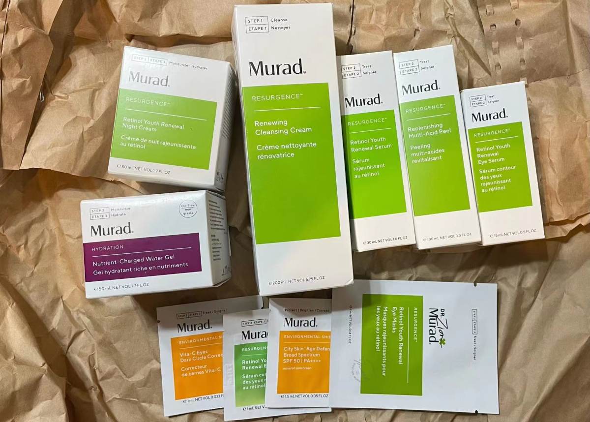Murad美国官网A醇5件套(洁面6.75oz+视黄醇精华1