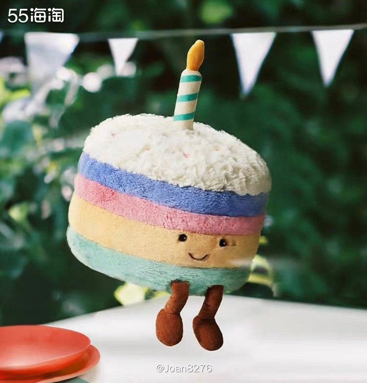 前几天看到nd上架了Jellycat的彩虹蛋糕，但是一个没抢