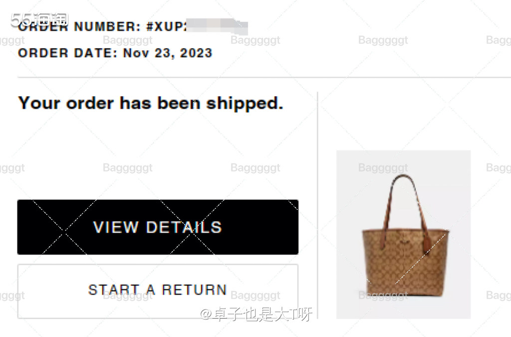 下单网站：美网coach奥莱 下单商品： city33卡其色