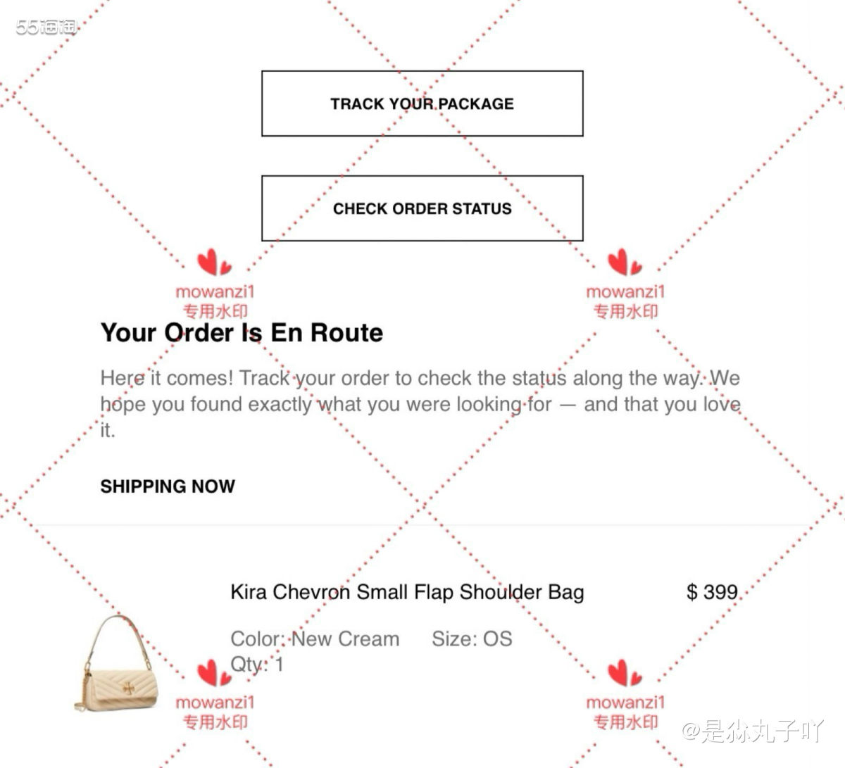 ❥购买网站： Tory Burch官网 ❥购买产品：Kira